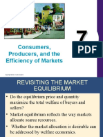 Consumers, Producers, and The Efficiency of Markets