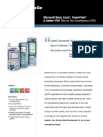 Microsoft Word, Excel, Powerpoint & Adobe PDF Files On Your Smartphone or Pda