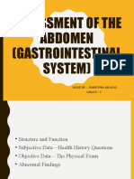 Nrs 102 Assessment of the Abdomen