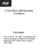 A Few More LBM Boundary Conditions