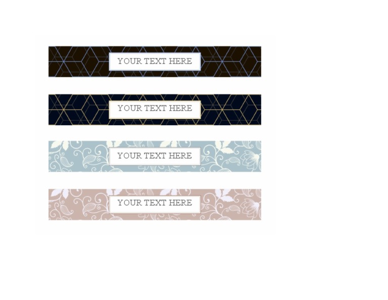 Free Editable Binder Spine Templates Gold Abstract