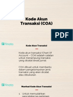 Kode Akun Transaksi COA