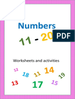 Numbers: Worksheets and Activities