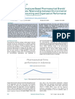 The Vitality of Employee Based Pharmaceutical Brands' Equity in Indonesia: Relationship Between Environmental Management Accounting and Organization Performance