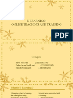 E-Learning: Online Teaching and Training