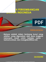 Sejarah Perkembanagan Bahasa