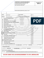 Indian Income Tax Return Acknowledgement: PAN Name