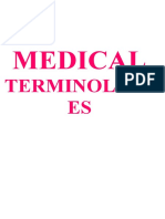 Medical Terminologies