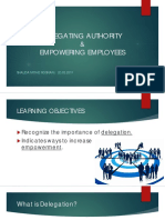 Delegating Authority & Empowering Employees: SHALIDA MOHD ROSNAN - 20.03.2019
