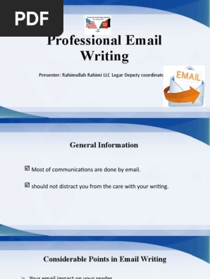 Professional Email Writing