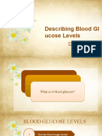 Describing Blood Glucose Level