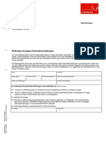 A3 - Widerspruch Datenübermittlung