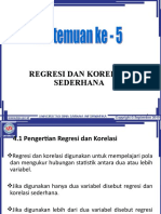 Regresi Dan Korelasi Sederhana