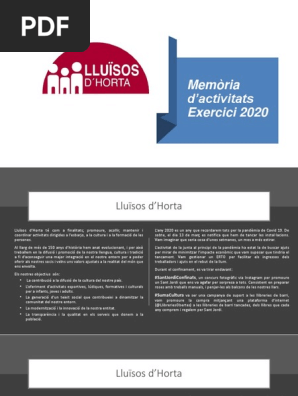 Memòria 2020