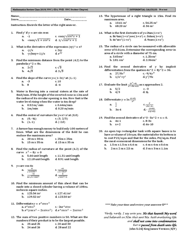 Mrcpt Difcalc Pdf Area Derivative