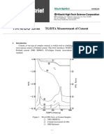 TG/DTA Analysis of Cement Components