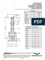 Bronze Gate Valve 150 SWP - 300 WOG Solid Wedge Disc - Rising Stem Union Bonnet - Threaded Ends Conforms To: MSS SP-80