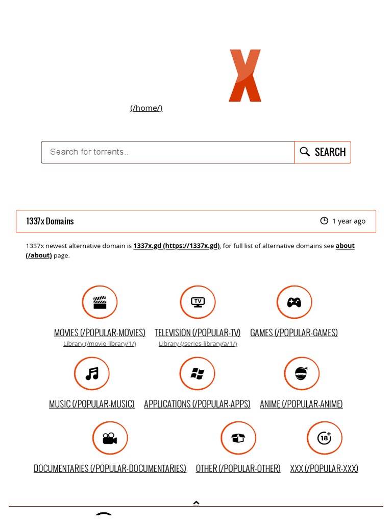 Torrent Search Engine - 1337x.to | PDF | Home & Garden | Science &  Mathematics