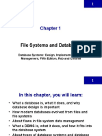 File Systems and Databases: Database Systems: Design, Implementation, and Management, Fifth Edition, Rob and Coronel