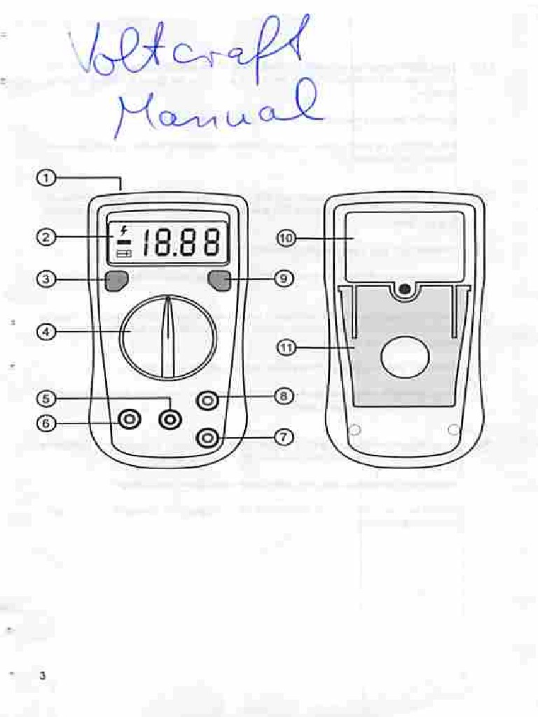 Voltcraft Strom-Messgerät VC130/150/170 Manual | PDF