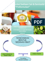 PREFORMULASI Teknologi Sediaan Cair & Semisolid