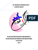 Plan de protección y evacuación CETPRO Santa Rosa Chocope 2010