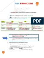 Indefinite Pronouns