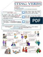 Reporting Verbs Worksheet