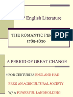 AP English Literature: The Romantic Period: 1785-1830