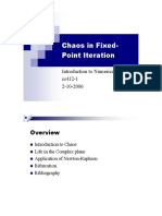 Chaos in Fixed-Point Iteration: Introduction To Numerical Methods cs412-1 2-10-2006