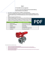 Case 1: Requirement: Valve Assembly 8" TAG XV600 in Oil & Gas Application