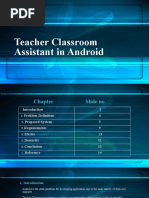 Teacher Classroom Assistant in Android