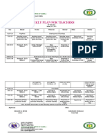 Weekly Plan for Teachers at San Pablo Elementary School