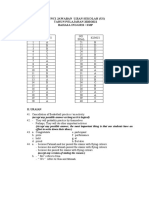 SMP English exam answers 2020/2021