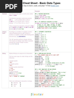 CheatSheet Python 2 Data Structures