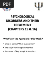 Week 13 (Psychological Disorders and Their Treatment)