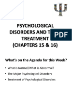Week 13 (Psychological Disorders and Their Treatment)