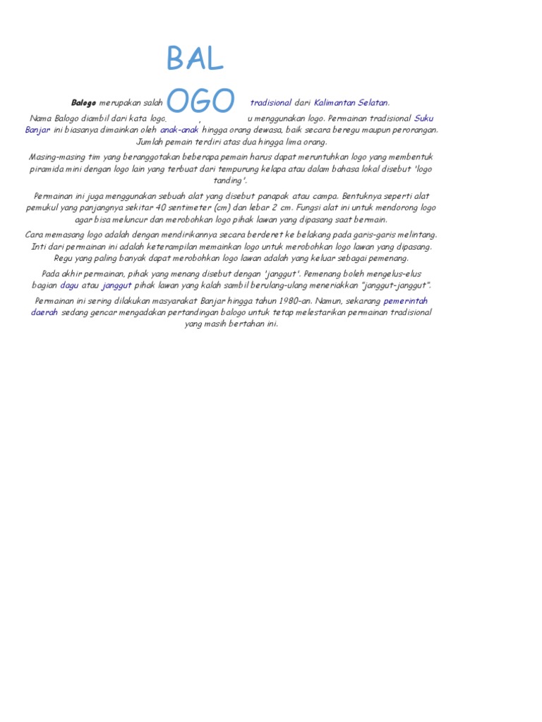 Balogo | PDF