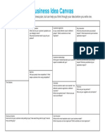 Business Idea Canvas: An Overview