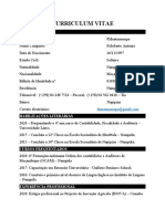 Curriculum Vitae: Dados Pessoais