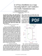 Safety Analysis of Fence Installation On A Large Power Station Concerning Inductive and Conductive Coupling From Nearby Transmission Lines