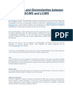 Similarities and Dissimilarities Between GCMS and LCMS PDF