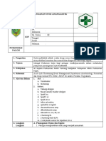 Sop Penanganan Syok Anafilaktik