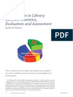 Introduction To Library Metrics: Statistics, Evaluation and Assessment