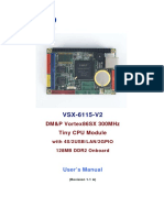 Vsx-6115-V2: DM&P Vortex86Sx 300Mhz Tiny Cpu Module