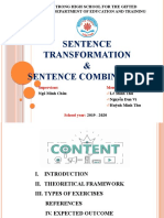 Sentence Transformation & Sentence Combination