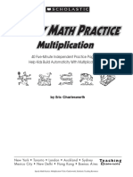 Speedy Math Practice - Multiplication