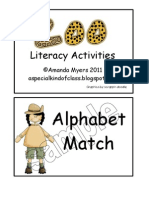 Literacy Activities Sample