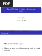 Formal Methods in Software Engineering: (FMSE)