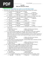 Long Quiz in Media and Information Literacy